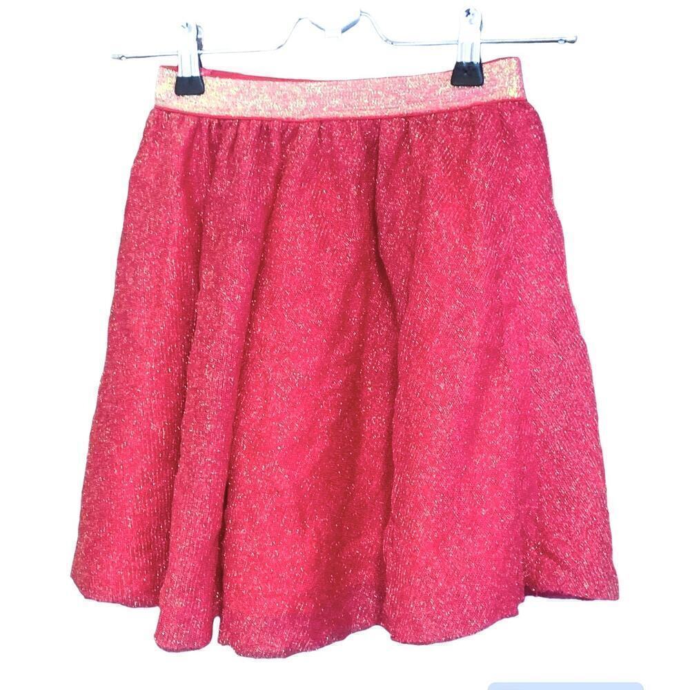 Gap Kids Girls Size 8 Shimmer Circle Skirt Pink Glitter Tutu Tulle Sparkle